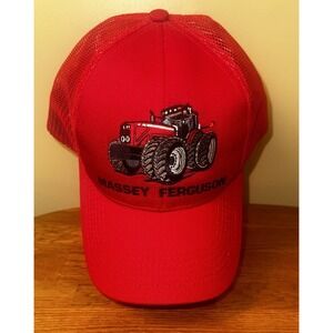 MASSEY FERGUSON HAT~8 WHEEL TRACTOR~RUDOLPH‎ BROS BOONVILLE IN~RED~K-PRODUCTS